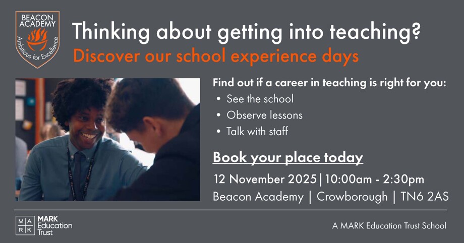 School Experience Day social post November 2025