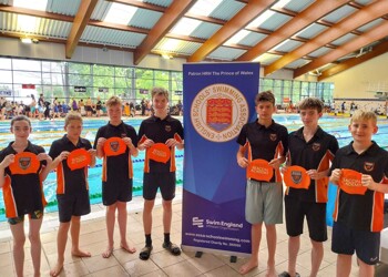 Beacon Academy Swimming Team at the English School...